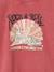 T-shirt manches longues fille bleu chambray+vieux rose - vertbaudet enfant 