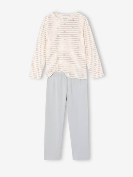 Lot de 2 pyjamas fille beige - vertbaudet enfant 