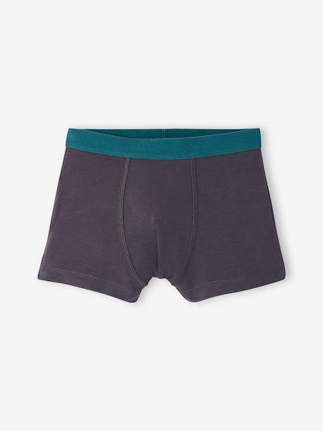 Set van 5 jongensboxers antraciet - vertbaudet enfant 