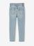 Slim jeans voor meisjes lichtblauw+middenblauw - vertbaudet enfant 