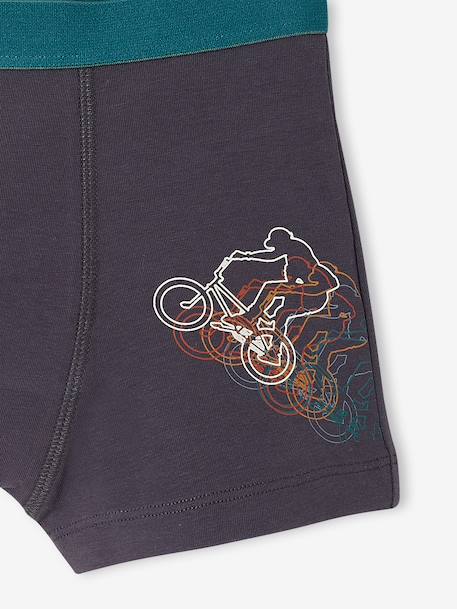 Lot de 5 boxers garçon anthracite - vertbaudet enfant 