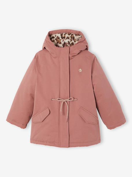 Parka 3 en 1 fille amovible blush+marine - vertbaudet enfant 