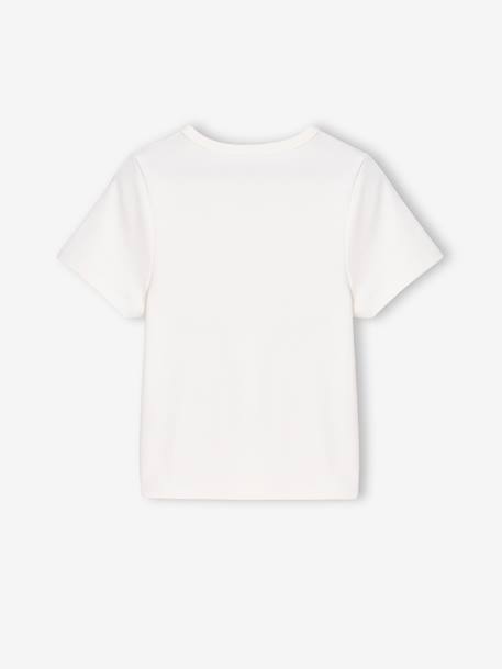 Lot de 2 T-shirts courts fille encre+vieux rose - vertbaudet enfant 