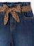 Jean large paperbag fille bleu foncé+bleu moyen - vertbaudet enfant 
