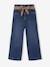 Jean large paperbag fille bleu foncé+bleu moyen - vertbaudet enfant 