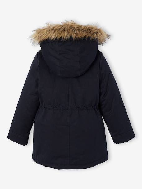 Parka fille 3 en 1 hiver à capuche DARK GREEN+kaki+noir+PURPLE DARK+sauge - vertbaudet enfant 