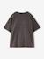 T-shirt manches courtes fille anthracite+écru - vertbaudet enfant 