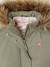 3-in-1 parka met capuchon meisje DARK GREEN+groengrijs+kaki+PURPLE DARK+salie+zwart - vertbaudet enfant 