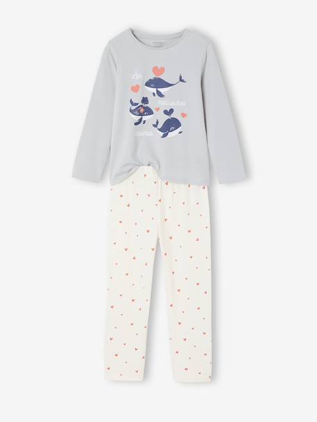 Lot de 2 pyjamas fille beige - vertbaudet enfant 