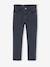 Slim fit broek voor meisjes inktblauw+zachtpaars - vertbaudet enfant 