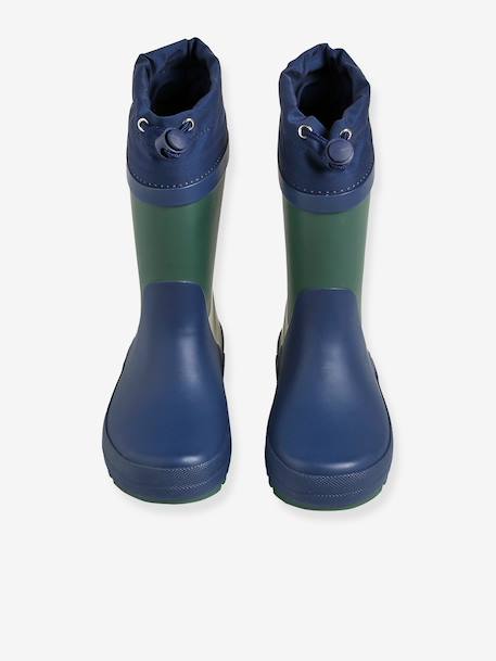 Bottes de pluie enfant garçon marine - vertbaudet enfant 