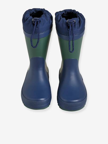 Bottes de pluie enfant garçon marine - vertbaudet enfant 