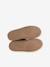 Hoge leren sneakers met veters voor jongens beige+marineblauw - vertbaudet enfant 