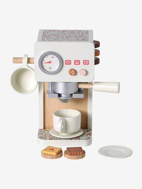 FSC100 houten speel-koffiezetapparaat rozen - vertbaudet enfant 