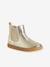 Meisjesboots met rits goud - vertbaudet enfant 