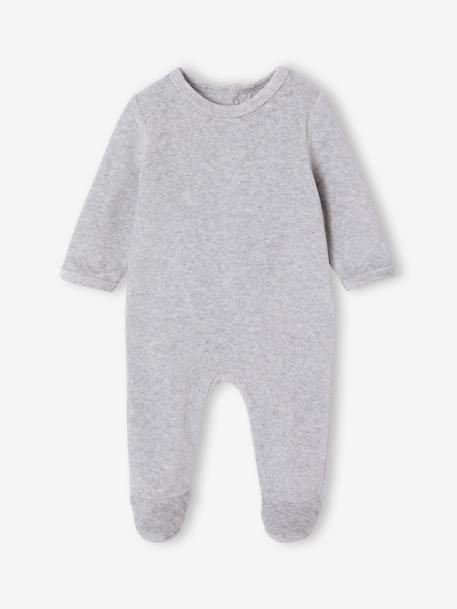 Lot de 3 dors bien bébé ouverture dos beige chiné+gris chiné+vert sauge - vertbaudet enfant 