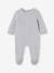 Set van 3 velours babypyjama's gemêleerd beige+gemêleerd grijs+saliegroen - vertbaudet enfant 