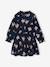 Robe fille manches longues bleu ardoise+camel - vertbaudet enfant 