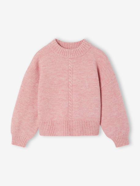 Pull uni prune+rose - vertbaudet enfant 