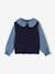 Pull col claudine lilas+marine+tomette - vertbaudet enfant 