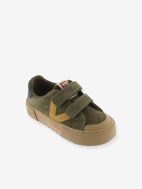VICTORIA Tribu sneakers kaki+marineblauw+rozen - vertbaudet enfant 