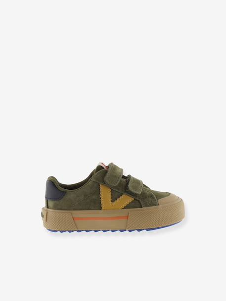 VICTORIA Tribu sneakers kaki+marineblauw+rozen - vertbaudet enfant 