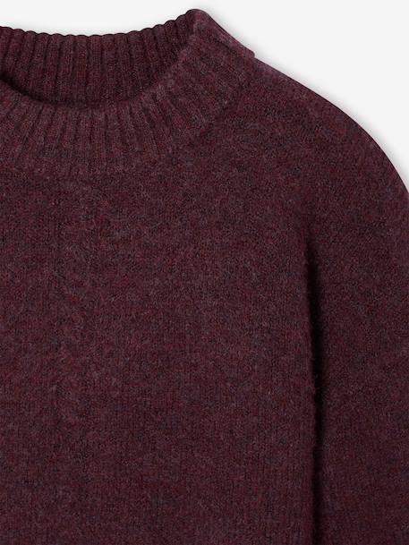 Pull uni prune+rose - vertbaudet enfant 