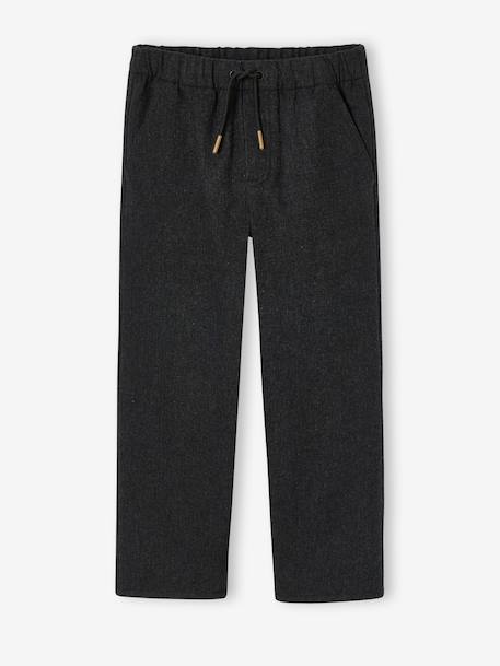 Pantalon droit garçon anthracite - vertbaudet enfant 