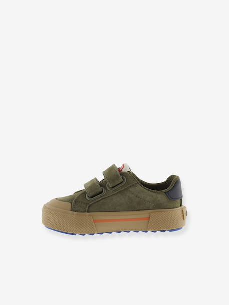 VICTORIA Tribu sneakers kaki+marineblauw+rozen - vertbaudet enfant 