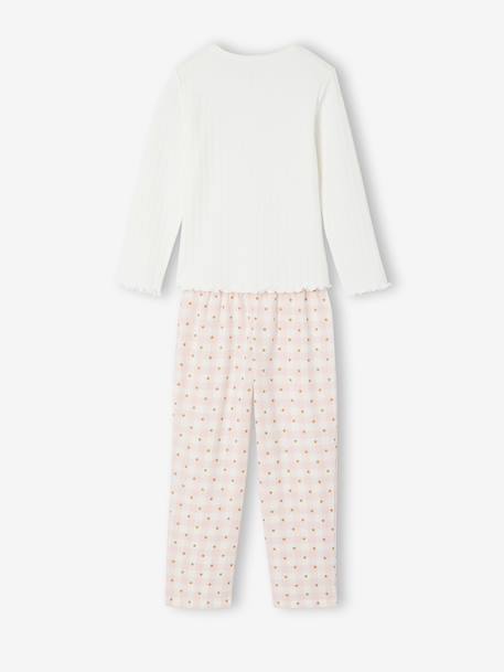 Pyjama pantalon fille rose pâle - vertbaudet enfant 