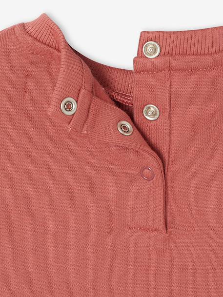 Uniseks babysweater met lange mouwen terracotta - vertbaudet enfant 