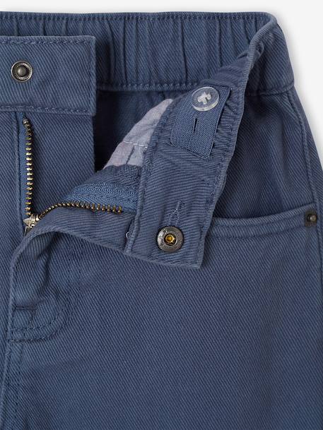 Pantalon cargo morphologie fin bleu jean+olive - vertbaudet enfant 