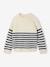 Pull fille écru+marine - vertbaudet enfant 