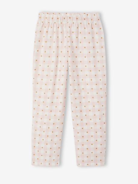 Pyjama pantalon fille rose pâle - vertbaudet enfant 