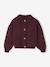 Gilet fille boutons bijoux prune - vertbaudet enfant 