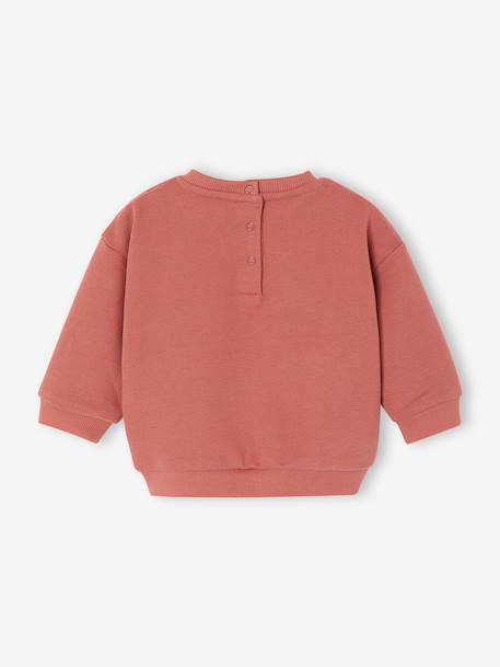 Sweat bébé manches longues terracotta - vertbaudet enfant 