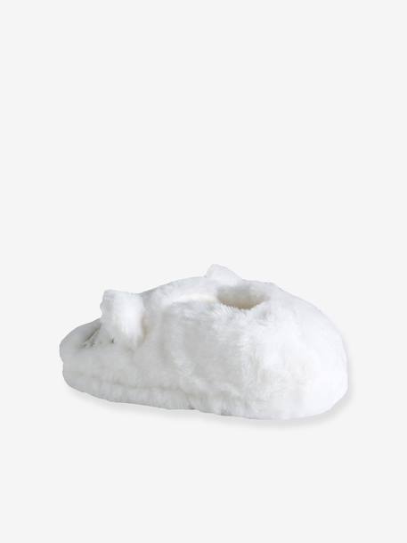 Chausson fille écru+rose pâle - vertbaudet enfant 