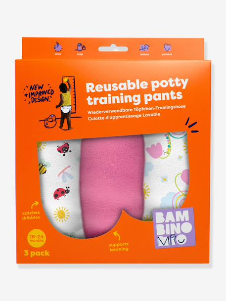 Lot 3 culottes d'apprentissage rose - vertbaudet enfant 