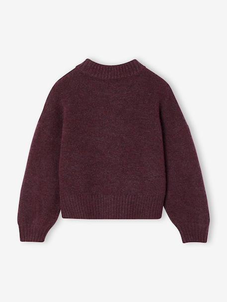 Pull uni prune+rose - vertbaudet enfant 