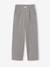 Pantalon tailoring fille gris chiné+marine - vertbaudet enfant 