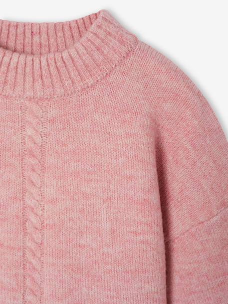 Pull uni prune+rose - vertbaudet enfant 