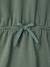 Robe courte à capuche fille gris chiné+marine+vert - vertbaudet enfant 