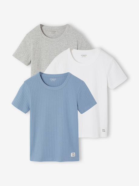 Garçon-Lot de 3 T-shirts manches courtes