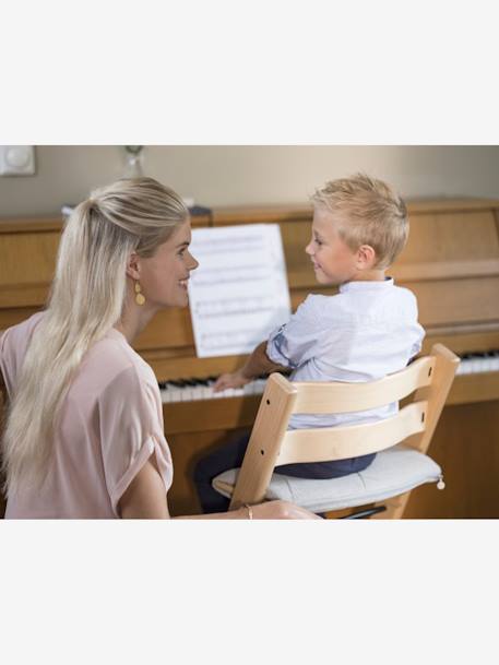 Hoge stoel Tripp Trapp STOKKE BLEACHED+donkerbruin+ecru+grijs+groen+NATUURLIJK+ONWEER GRIJS+WIT+zachtpaars+ZWART - vertbaudet enfant 