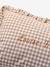 Personaliseerbaar gingham kussen mokka - vertbaudet enfant 