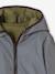 Blouson réversible réfléchissant garçon à capuche kaki - vertbaudet enfant 