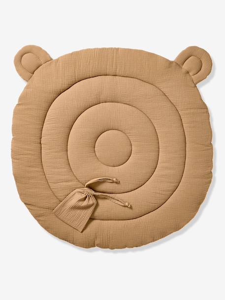 Tapis photo bébé en gaze de coton moka - vertbaudet enfant 