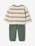 Babyset T-shirt en broek jongen groen+karamel - vertbaudet enfant 