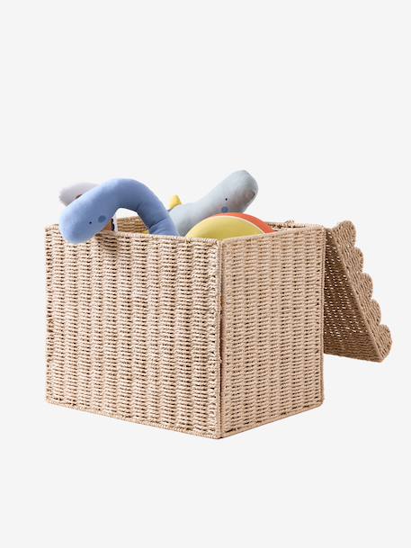 Opbergmand XL koffer in papieren koord FESTON touw - vertbaudet enfant 