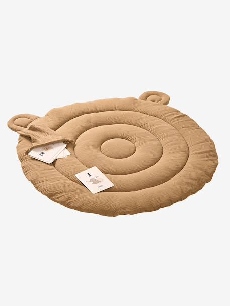 Tapis photo bébé en gaze de coton moka - vertbaudet enfant 